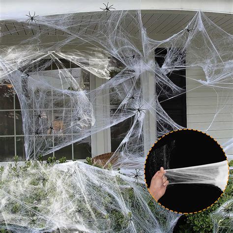 good fake spider web cloth|spider webs for halloween.